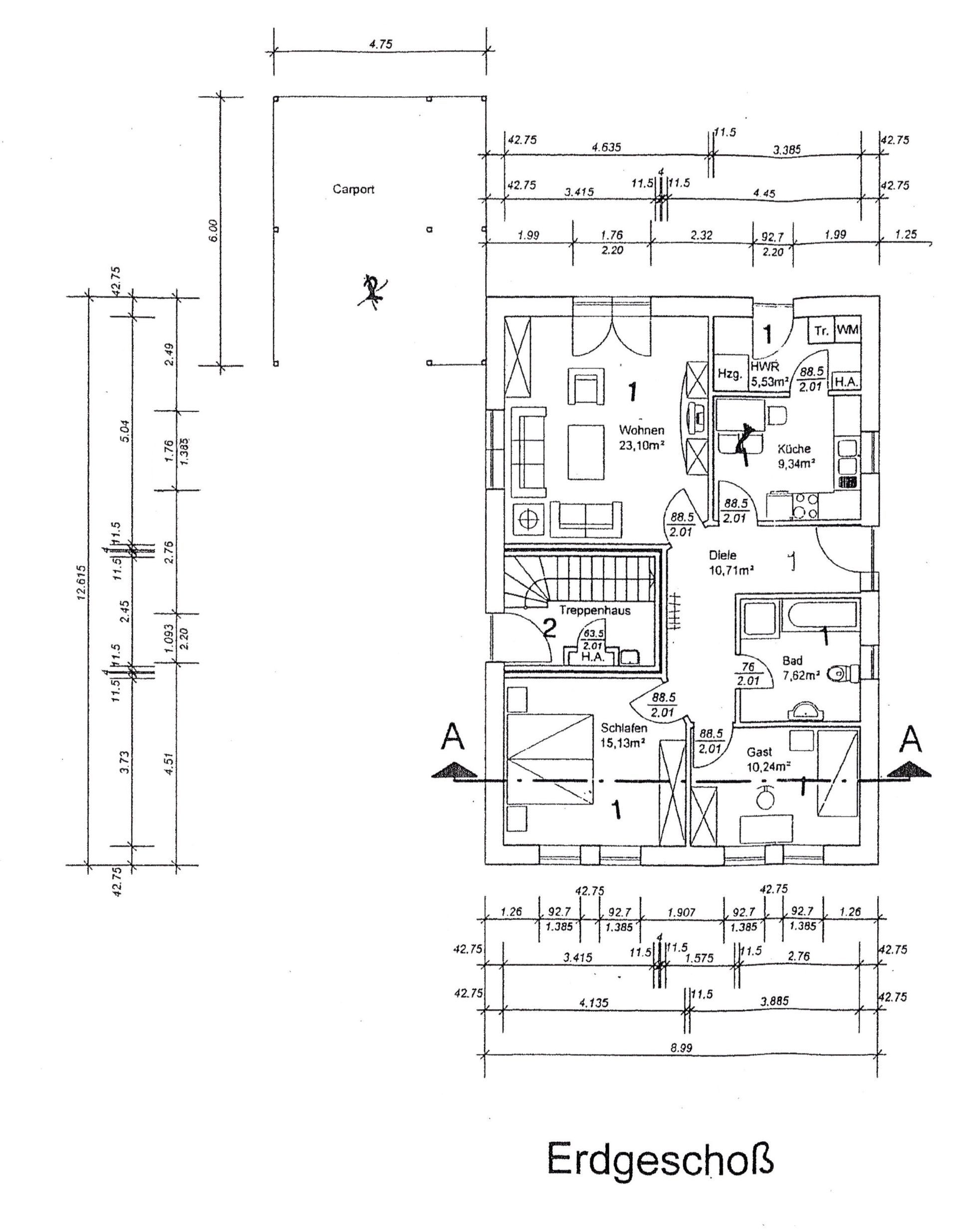 Grundriss EFG