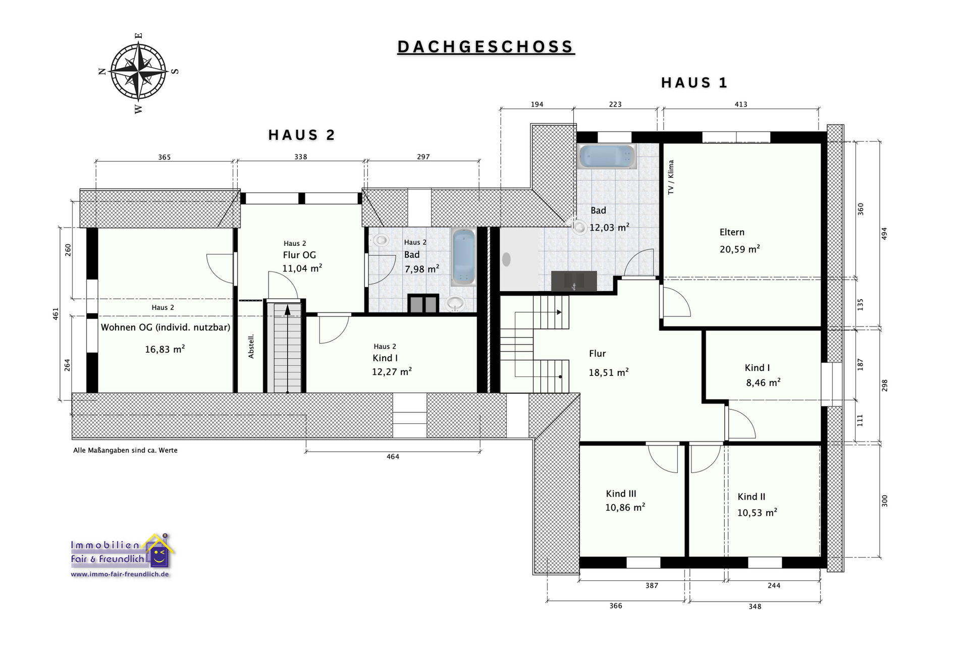 Grundriss Dachgeschoss