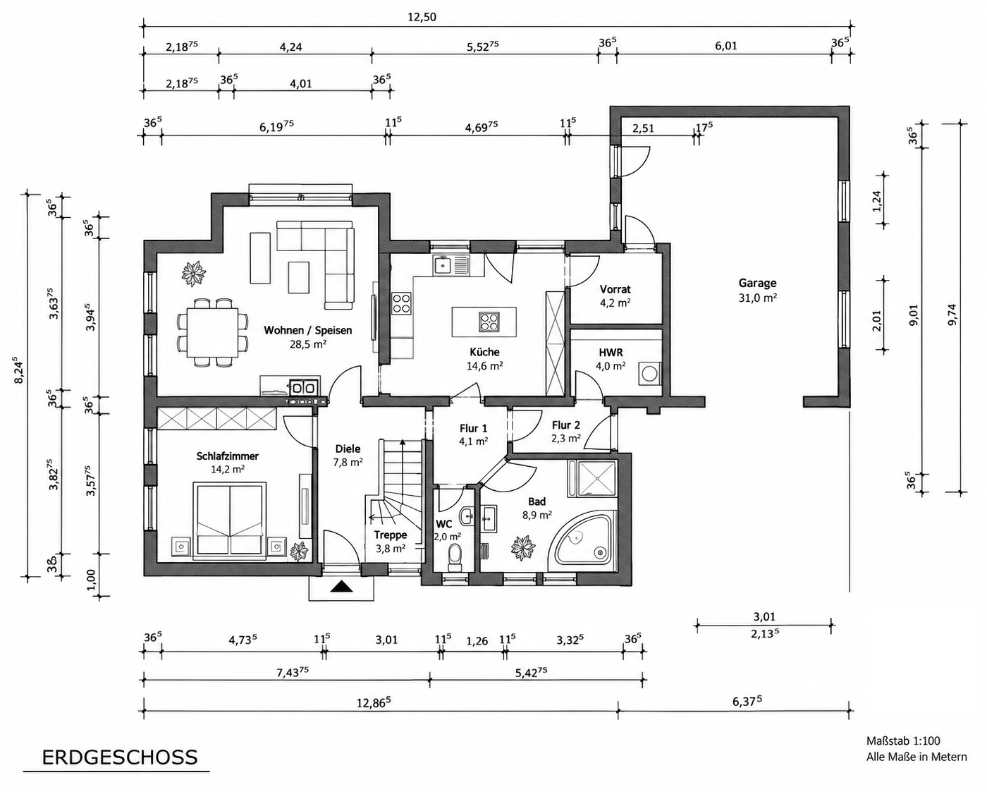 Grundriss Erdgeschoss