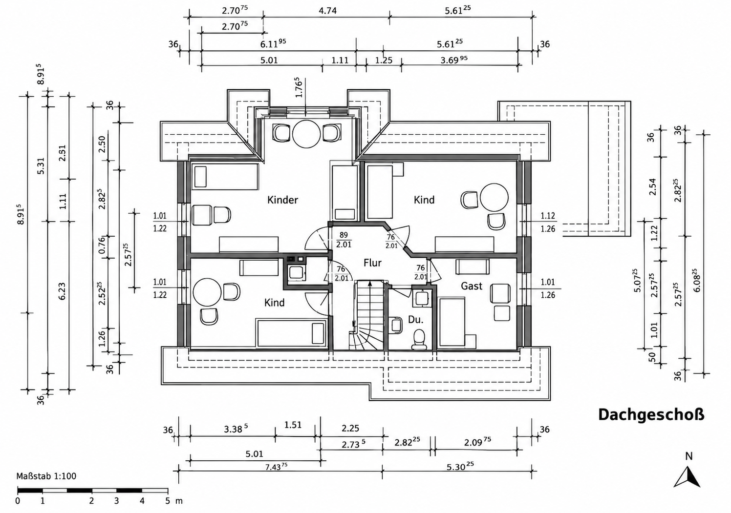 Grundriss Dachgeschoss