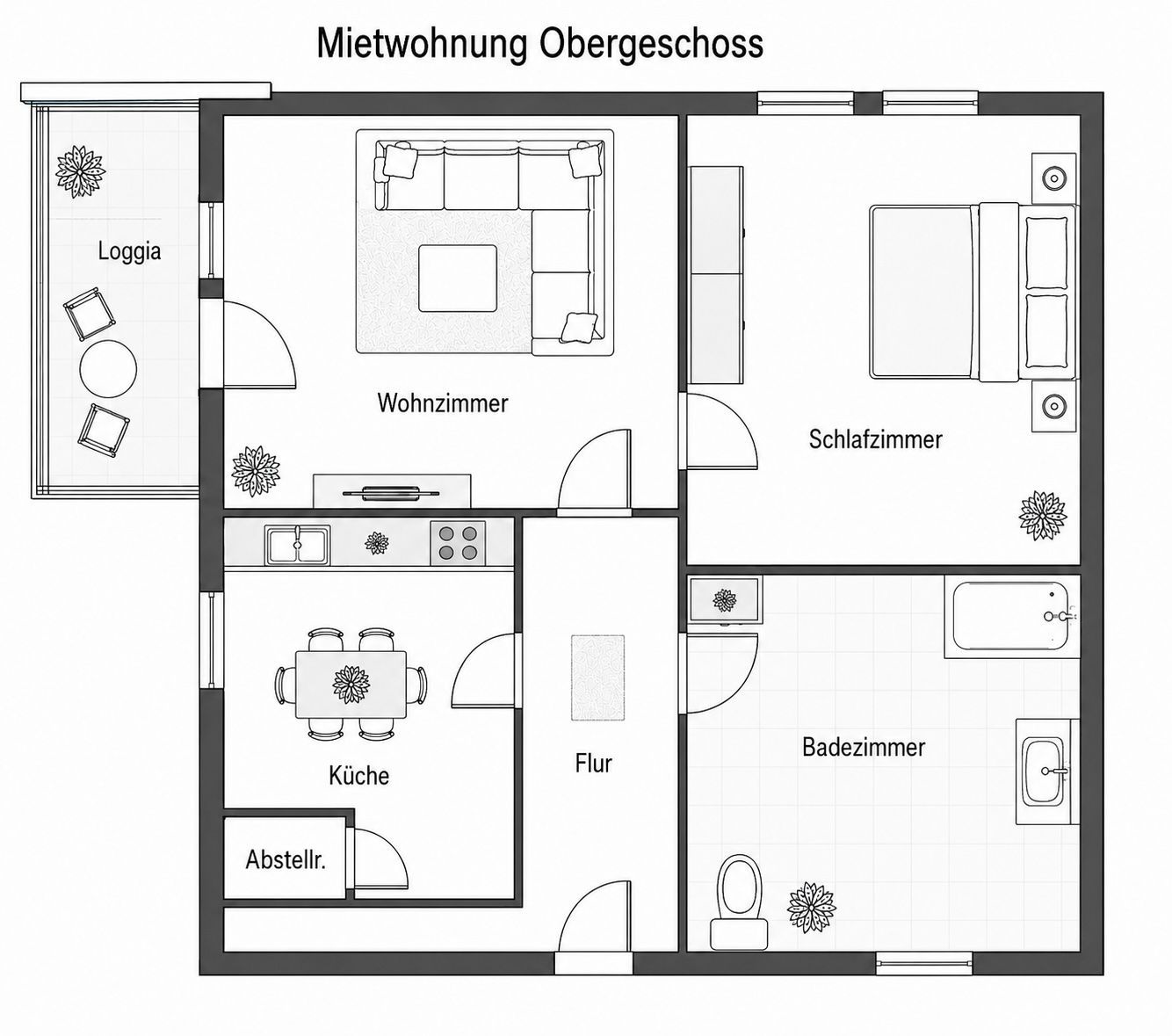 Grundriss Mietwohnung