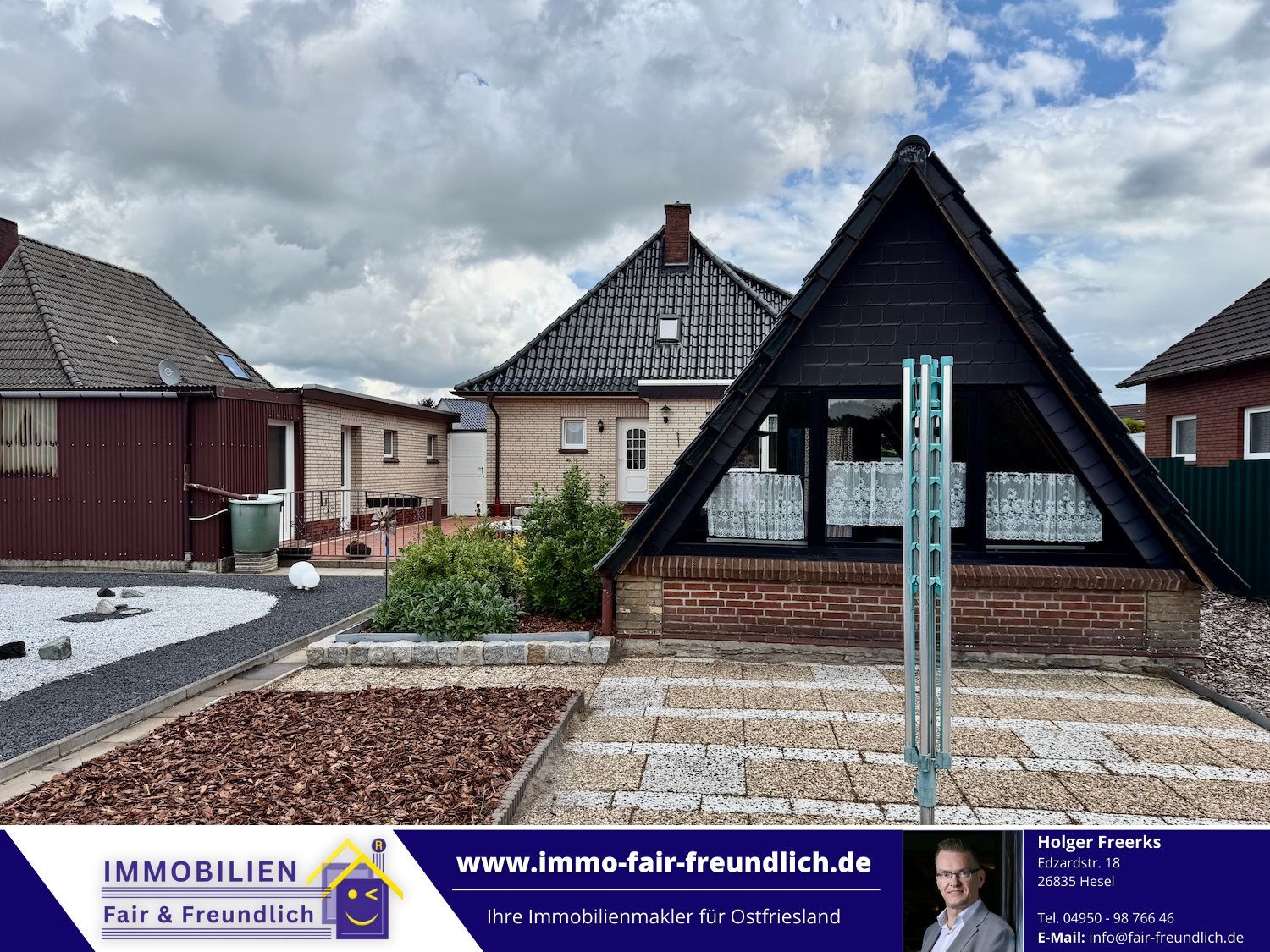 Bungalow mit Doppelgarage in Moormerland