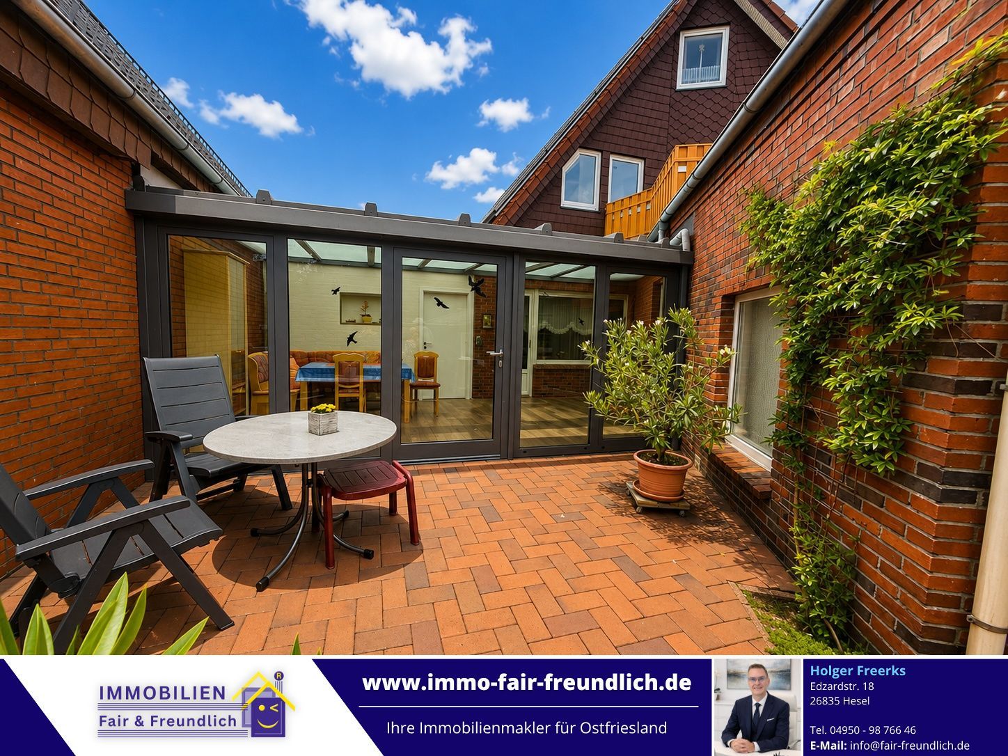 Einfamilienhaus mit 2 Ferienwohnungen in Holtland
