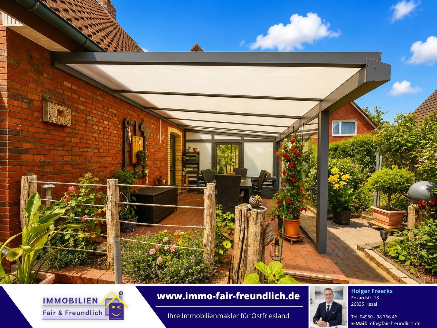 Einfamilienhaus mit 2 Ferienwohnungen in Holtland