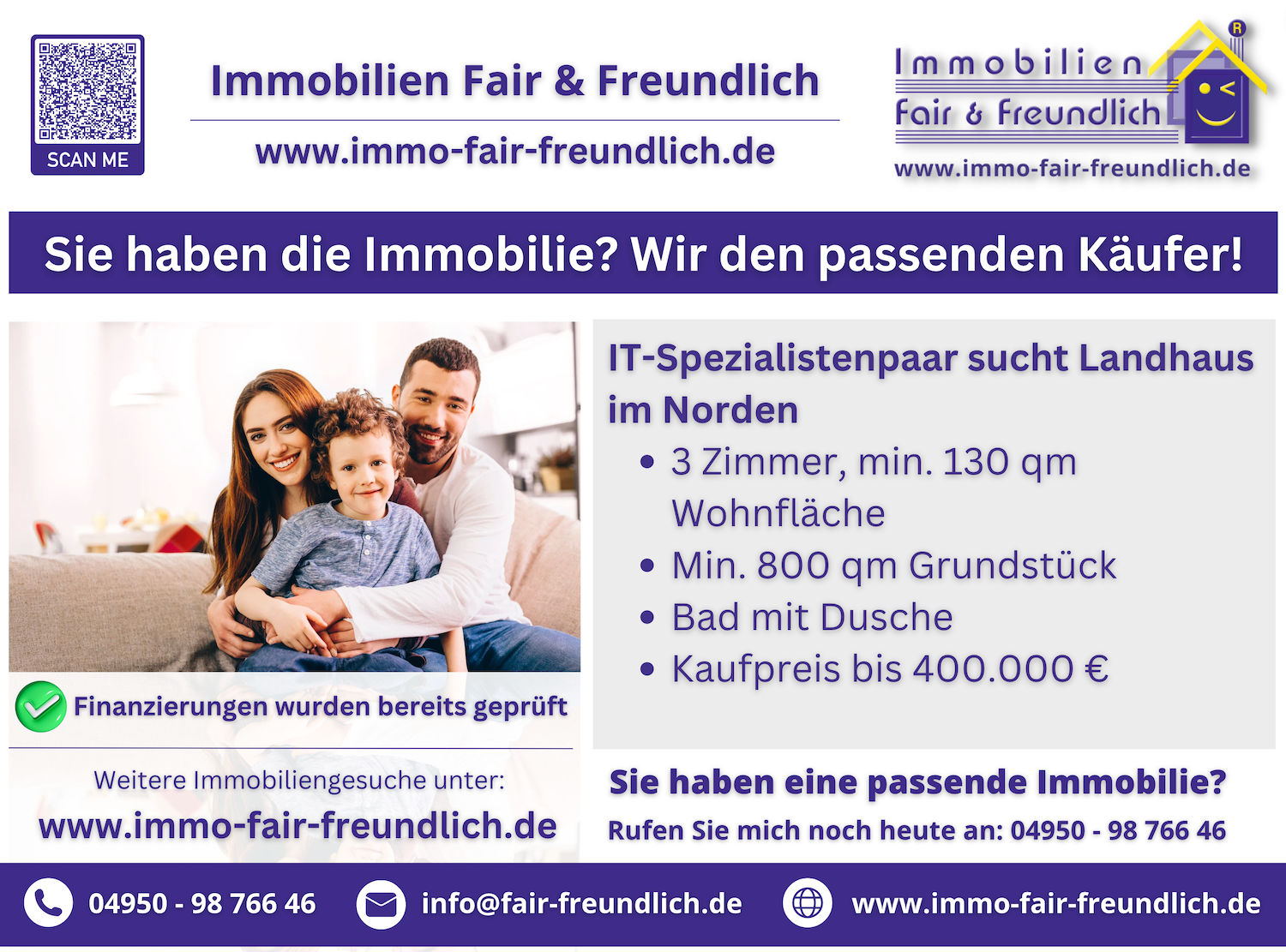 Haus und Immobilie gesucht in Ostfriesland Immobiliengesuch