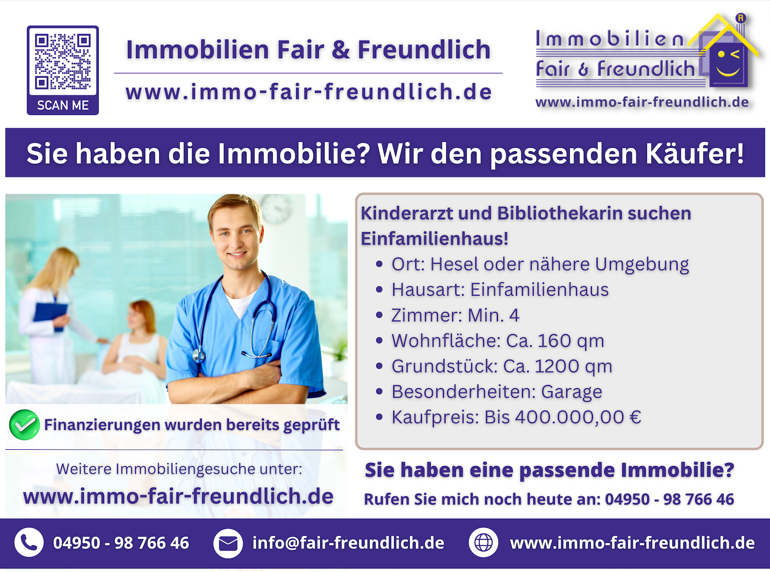 Haus und Immobilie gesucht in Ostfriesland Immobiliengesuch