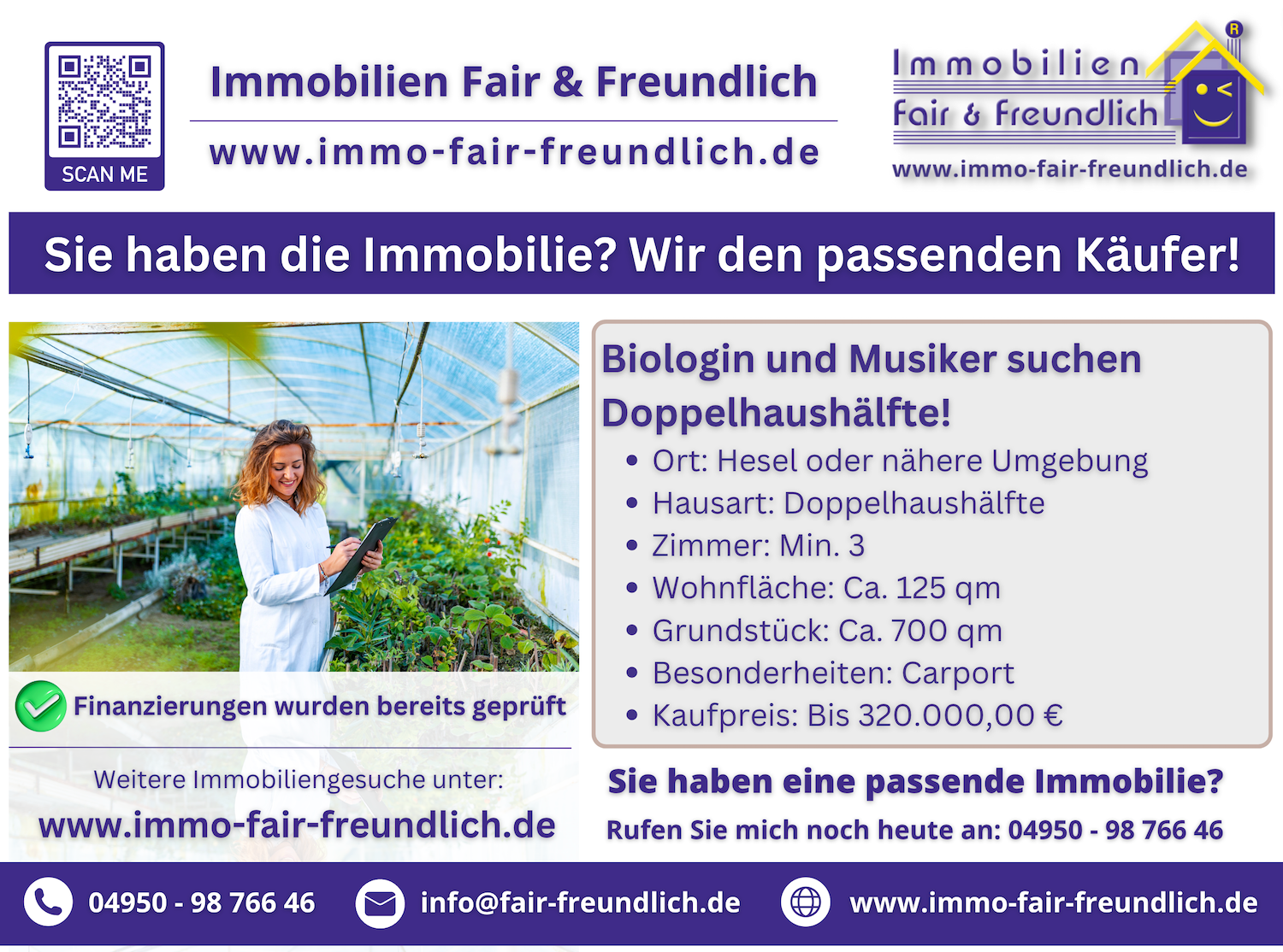 Haus und Immobilie gesucht in Ostfriesland Immobiliengesuch
