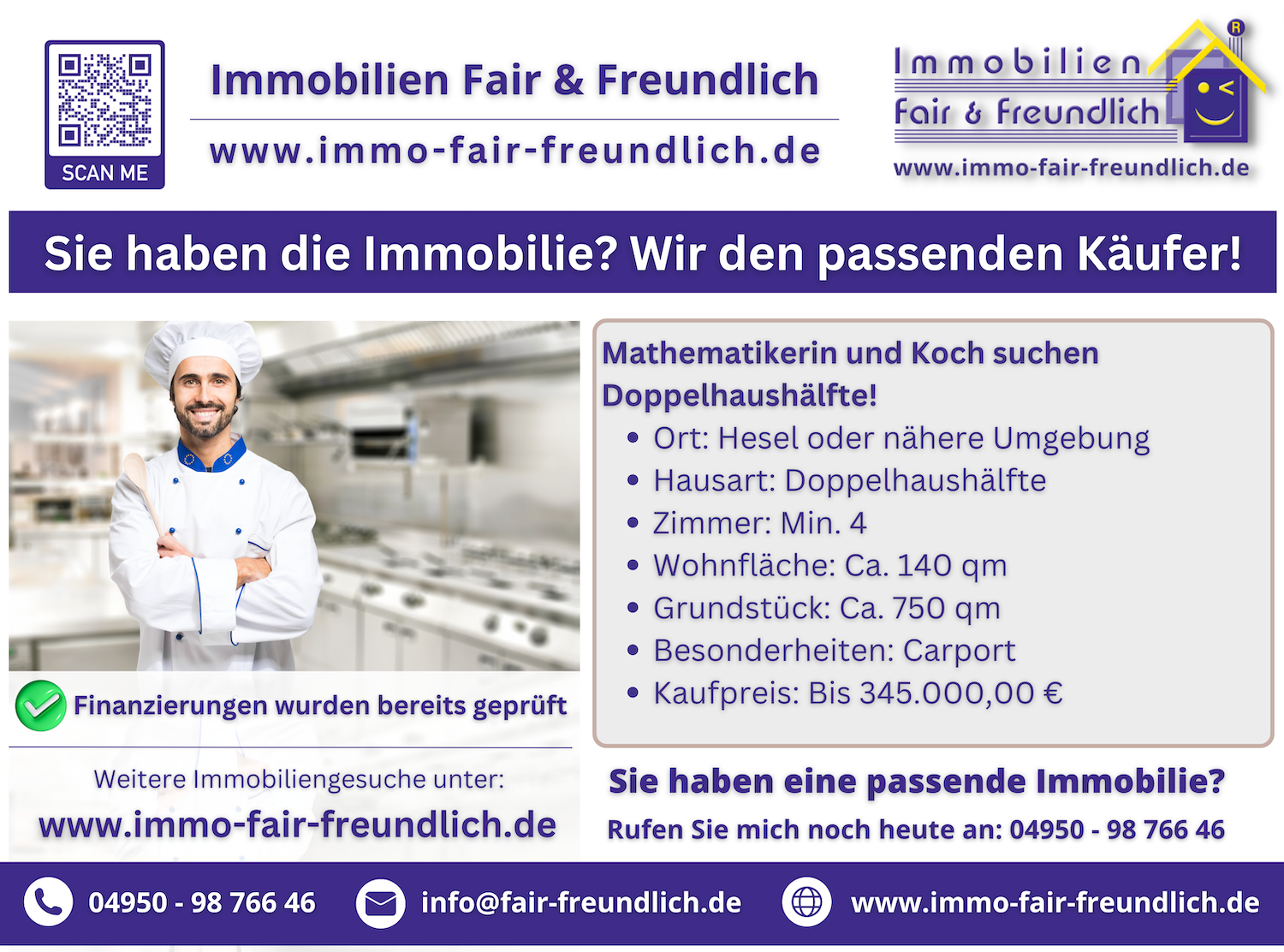 Haus und Immobilie gesucht in Ostfriesland Immobiliengesuch