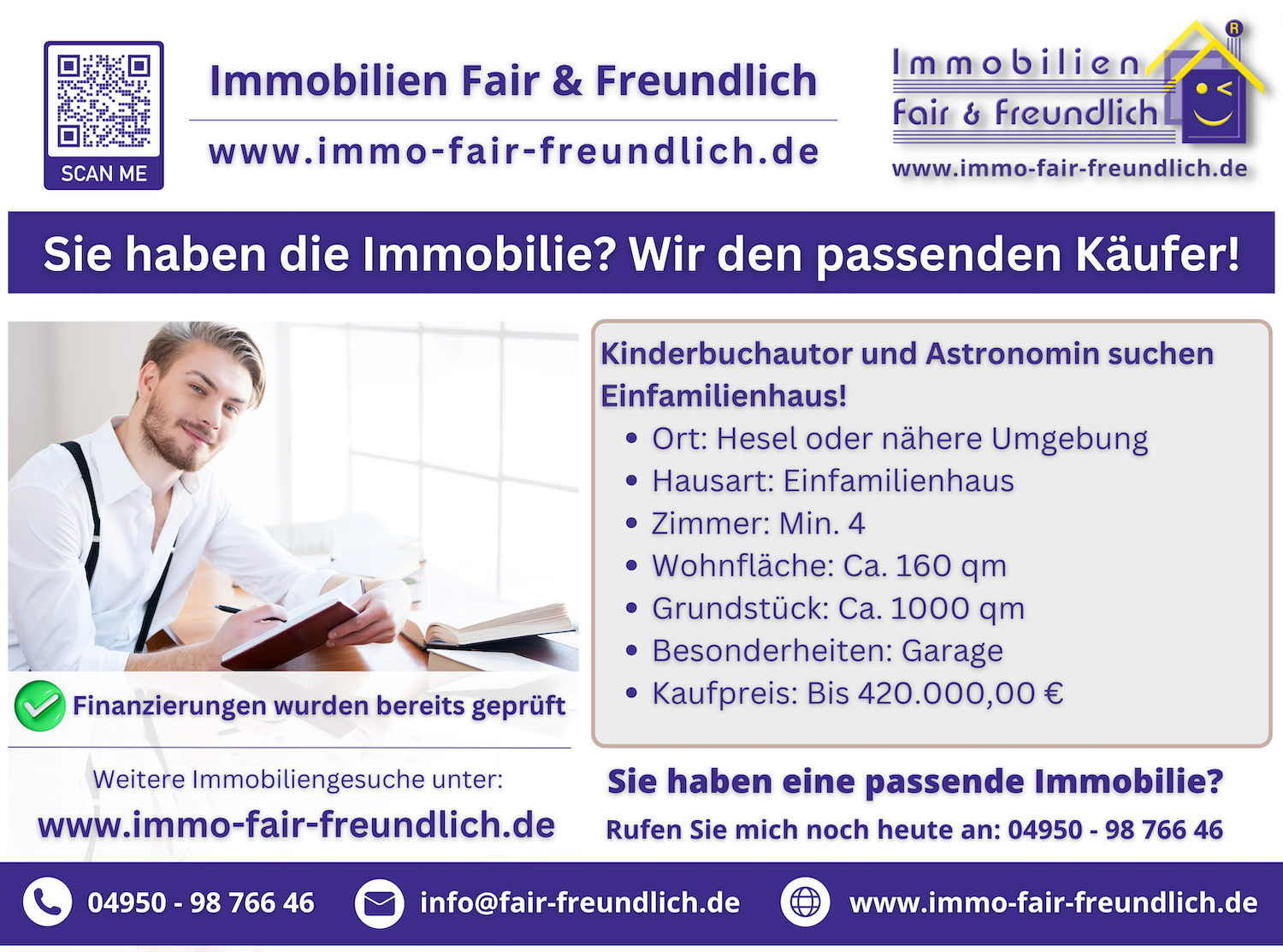 Haus und Immobilie gesucht in Ostfriesland Immobiliengesuch