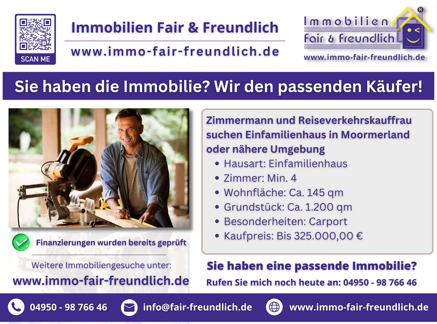 Haus und Immobilie gesucht in Ostfriesland Immobiliengesuch
