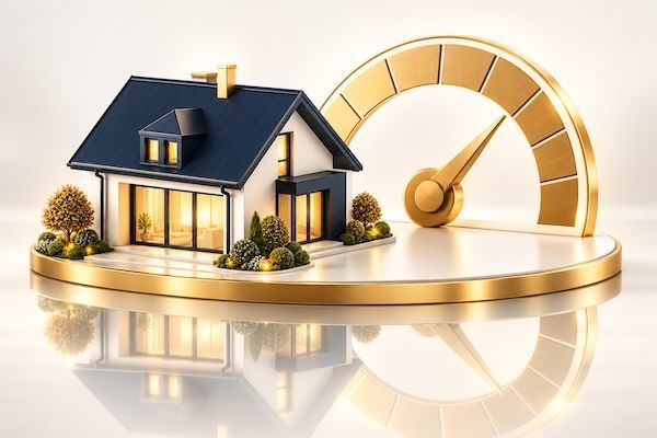 Miniaturhaus fuer kostenlose Immobilienbewertung in Ostfriesland