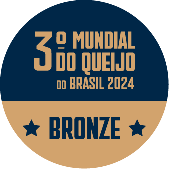 A sticker that says 3o mundial do queijo do brasil 2024 bronze