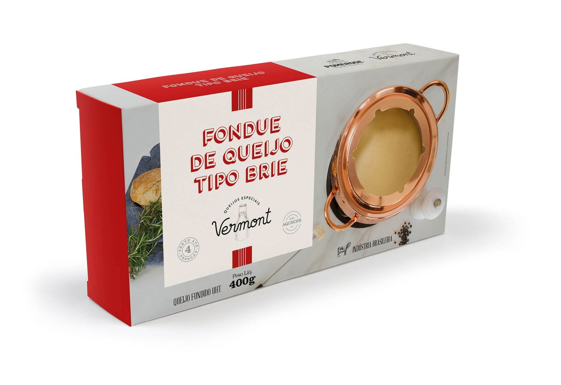 A box of fondue de queijo tipo brie