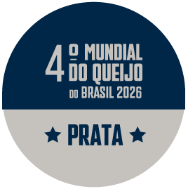 Medalha de prata queijo premiado mundial do queijo do brasil