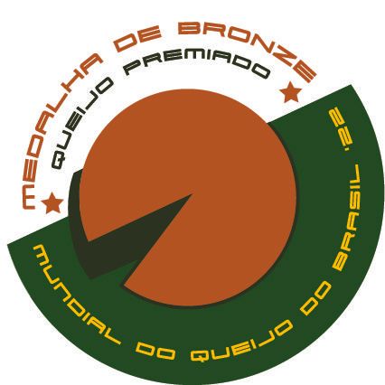 Medalha de bronze queijo premiado mundial do queijo do brasil