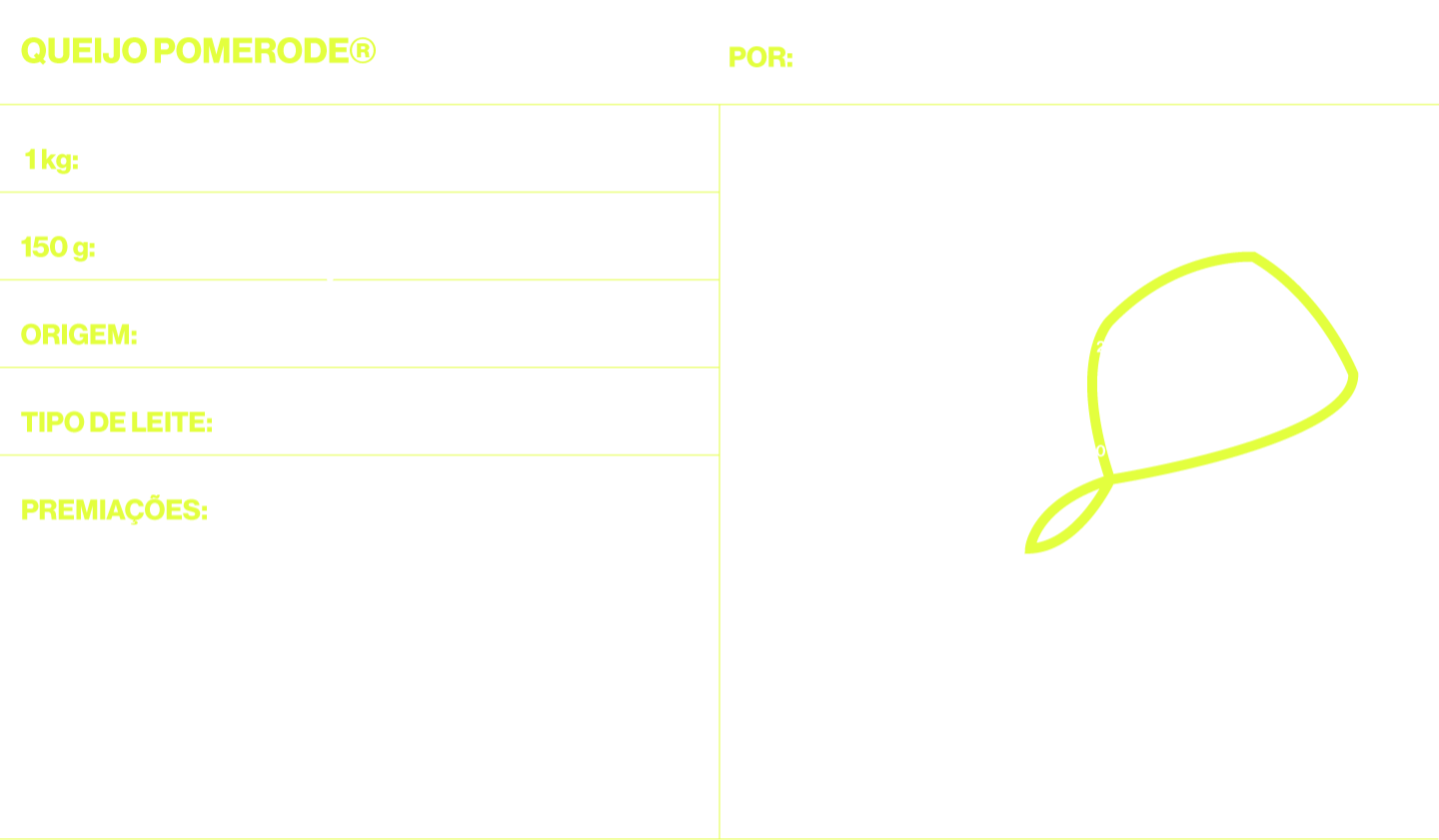 Um desenho amarelo de um círculo em um fundo branco.