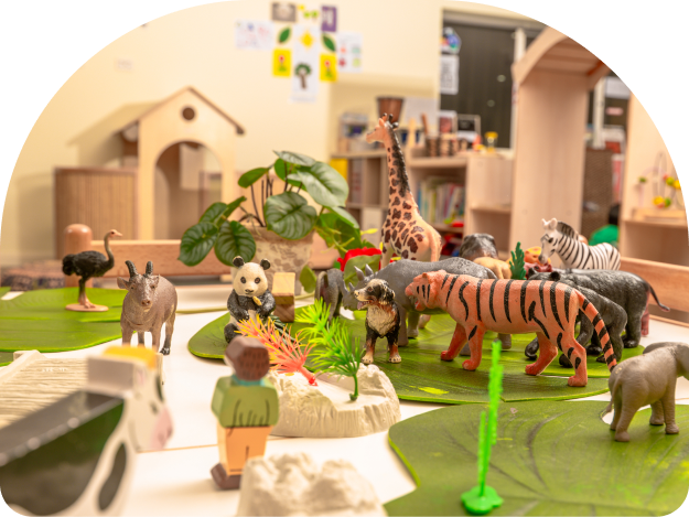 Animal play activity at Kinder Academy