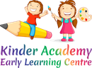 A boy riding a giant yellow pencil and a girl holding a paintbrush and palette above the text