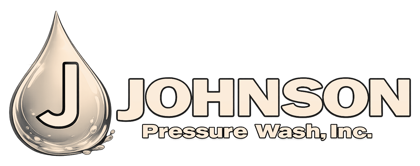Johnson Pressure Wash, Inc. White Logo