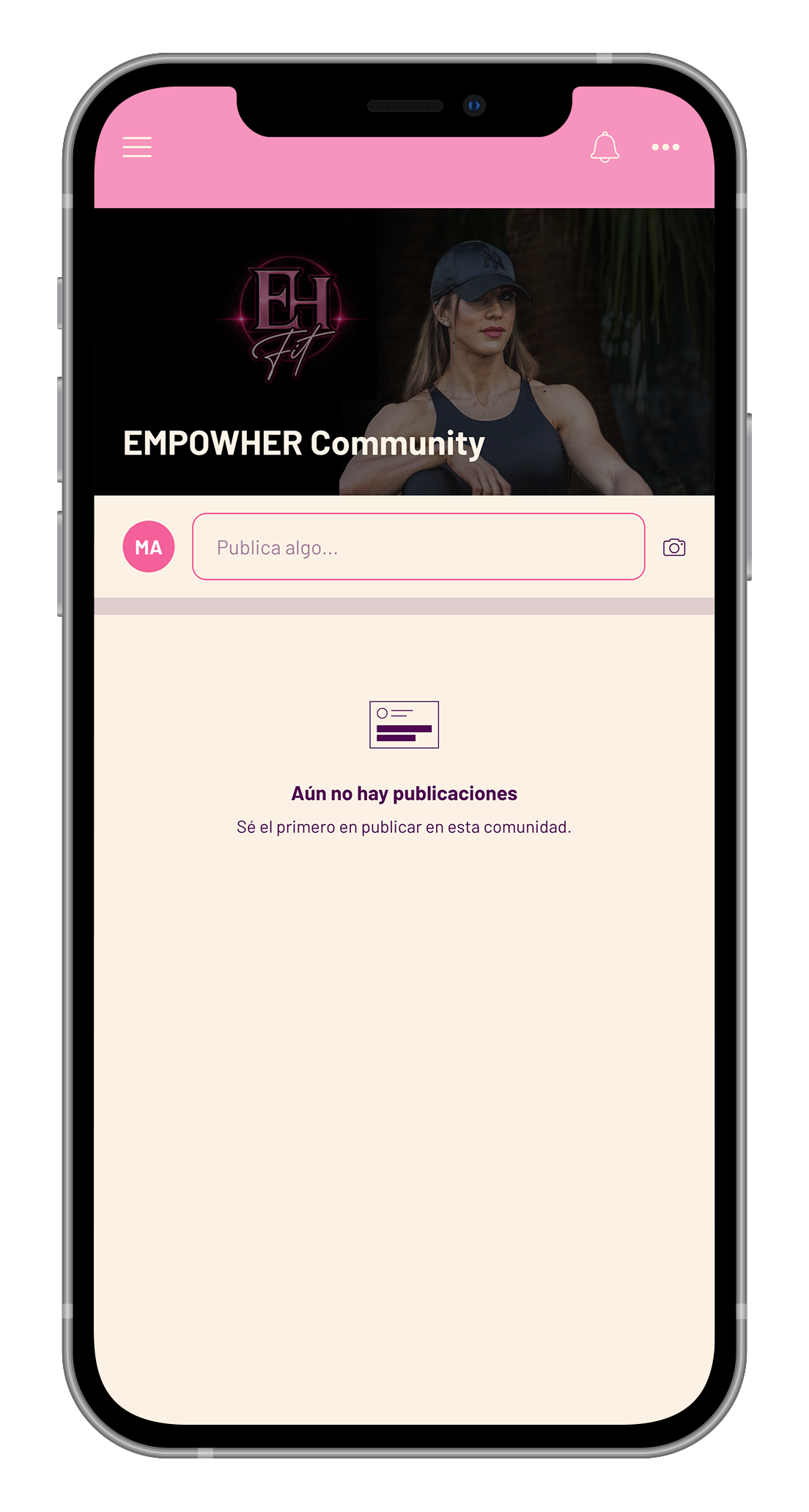 Black smartphone mockup with placeholder text “APP IMAGES TO GO HERE” on the screen