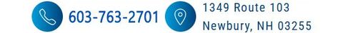 Phone number and address for Newbury, NH business.