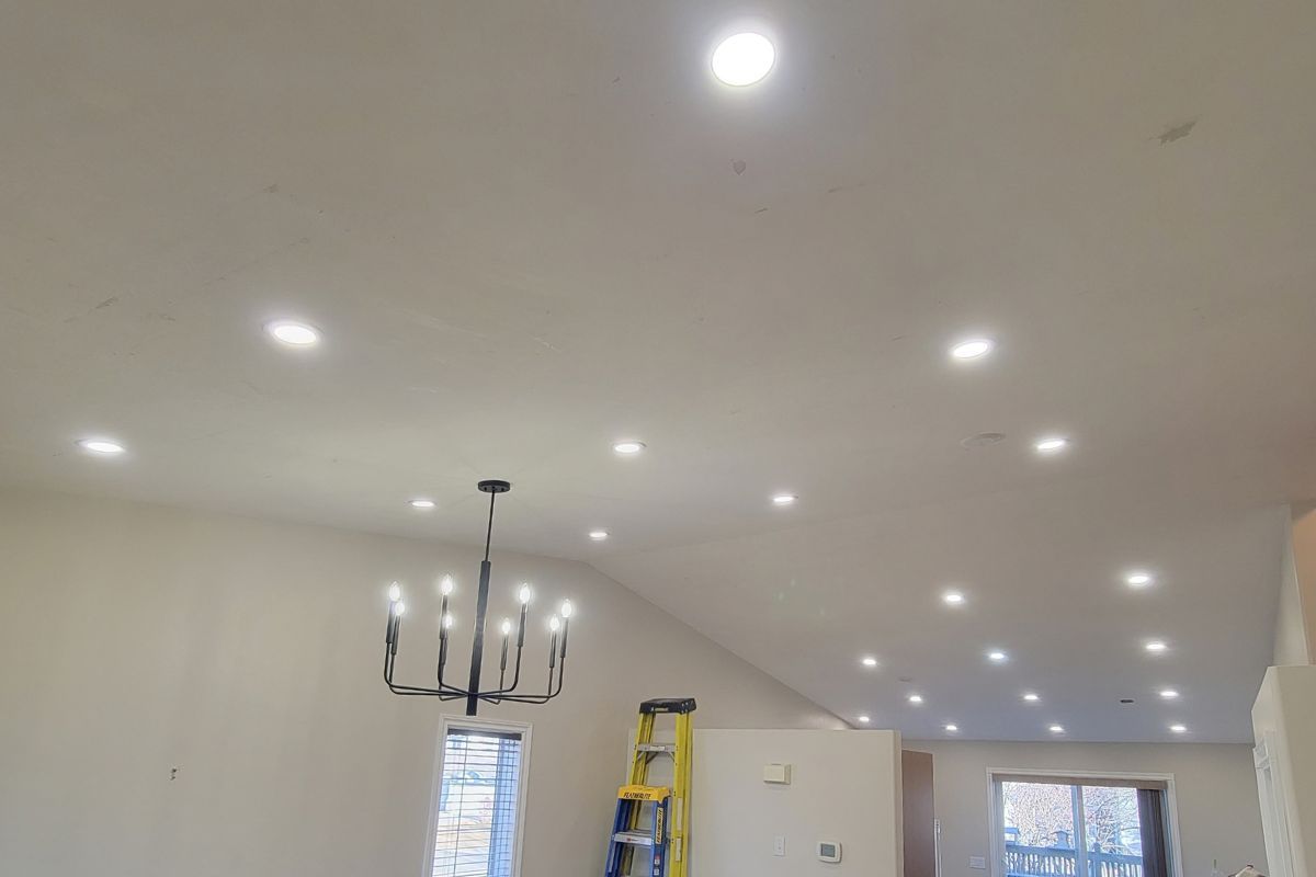 Edmonton Electrical Services - Alpha Omega Developments - completed lighting project