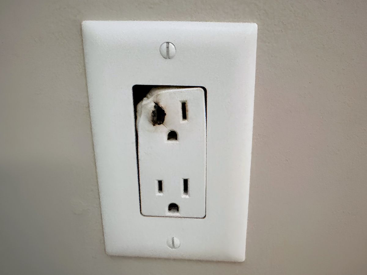 Copper pigtail connector spliced to aluminum wiring