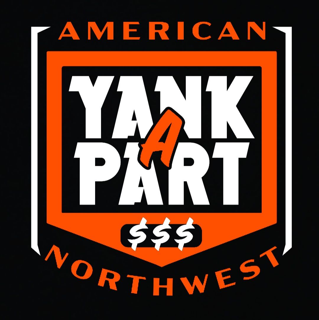 American Yank Part Northwest logo in orange, white, and black with stylized $ signs