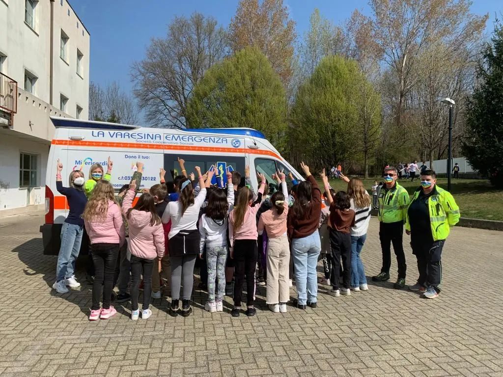 progetto 118 scuole La Varesina Emergenza Montonate (VA)