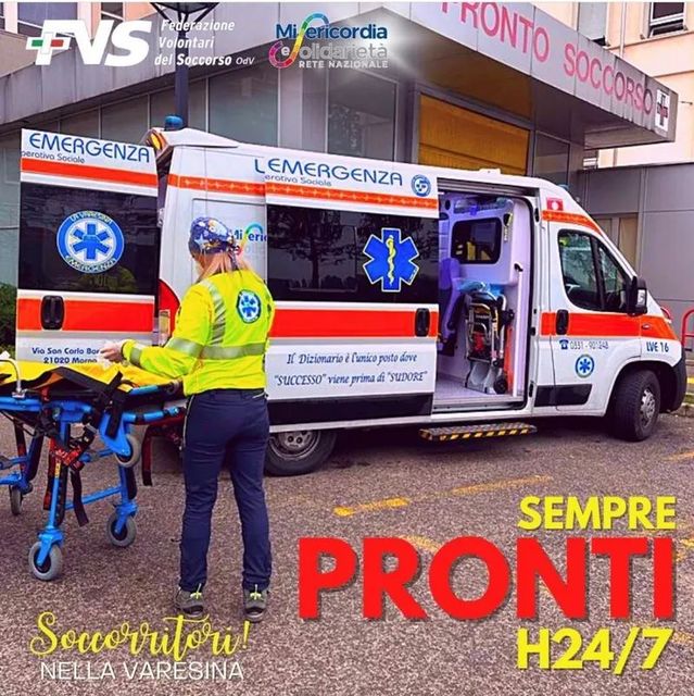 Trasporto sanitario assistito per paziente anziano