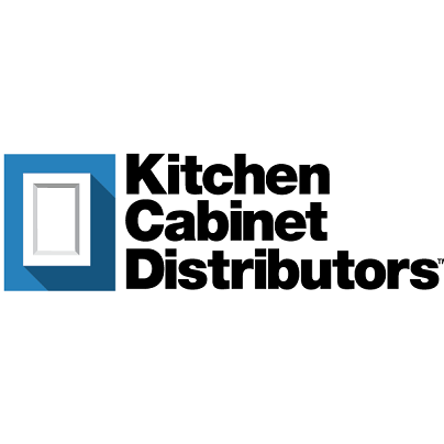 Logo: Blue square with cabinet image, black text