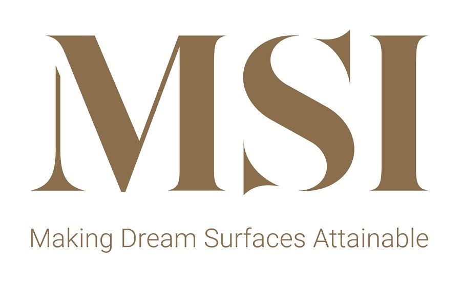 MSI logo: Beige stylized letters on white, tagline