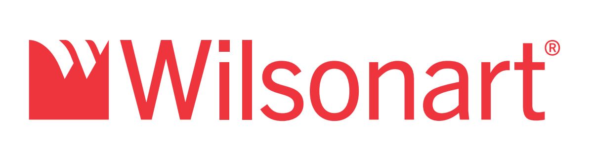 Wilsonart logo: red stylized flames graphic next to the red wordmark
