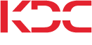 Red logo with the letters