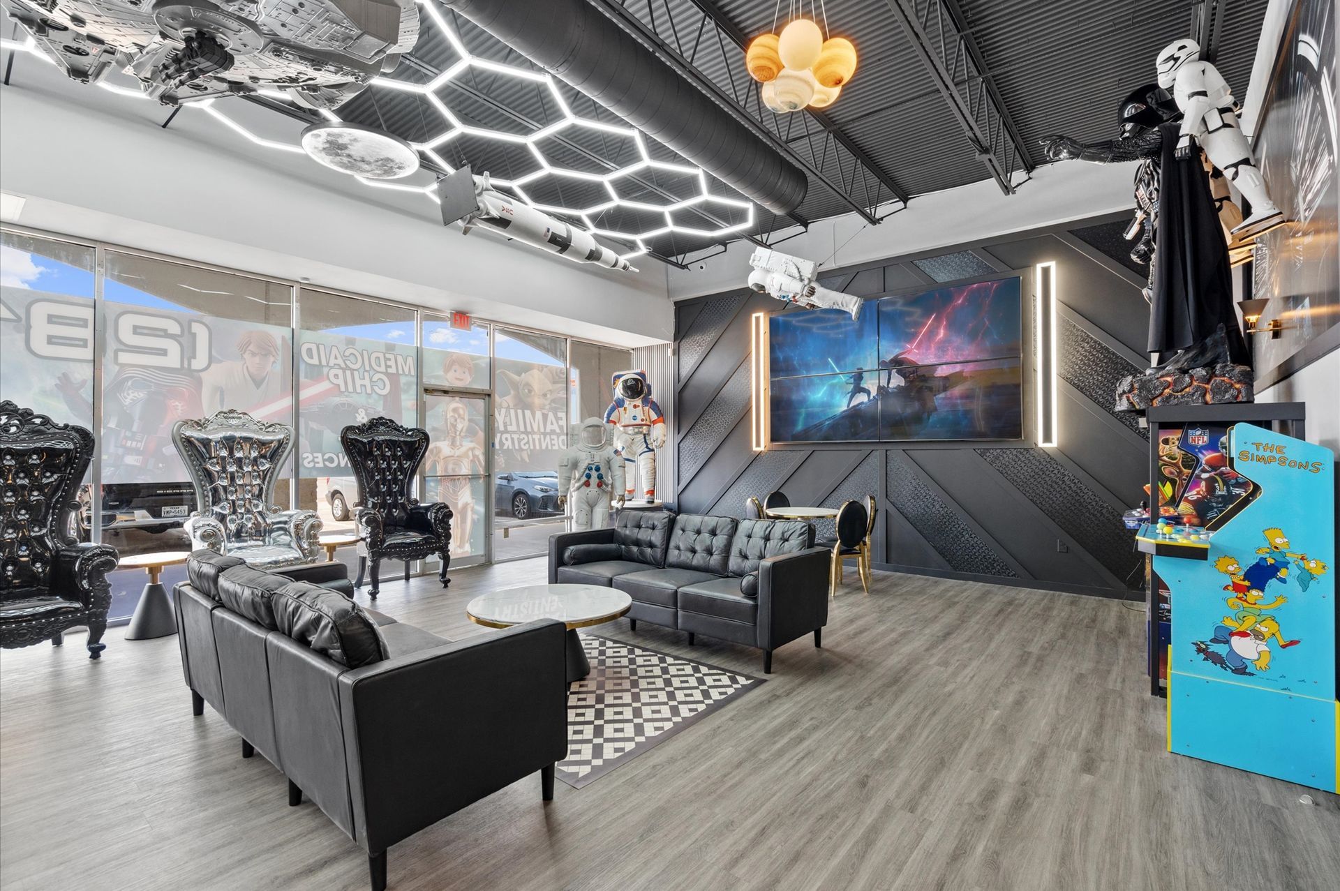 Dental-Space-Houston-lobby-arcade-HDTV