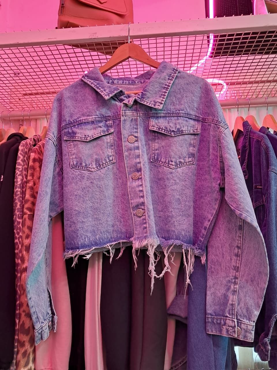 Campera Demin Desflecada