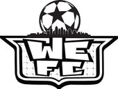 Black-and-white WFC logo with a soccer ball above the letters