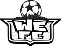 Black-and-white WFC logo with a soccer ball above the letters