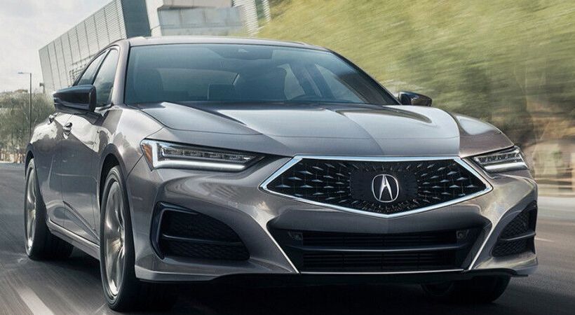 Silver Acura TLX
