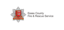 Essex County Fire & Rescue Service logo with a red shield and the words 