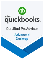 A quickbooks certified proadvisor advanced desktop badge