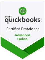 A quickbooks certified proadvisor advanced online badge.