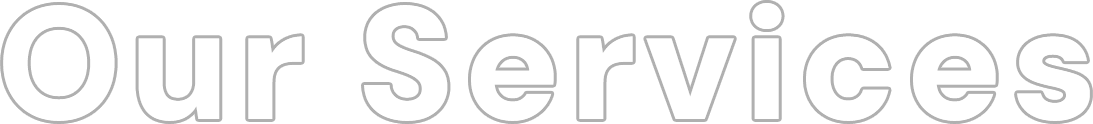 The word our services is written in white on a white background.