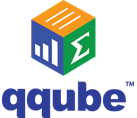 A blue , green , and orange cube with a greek letter on it.