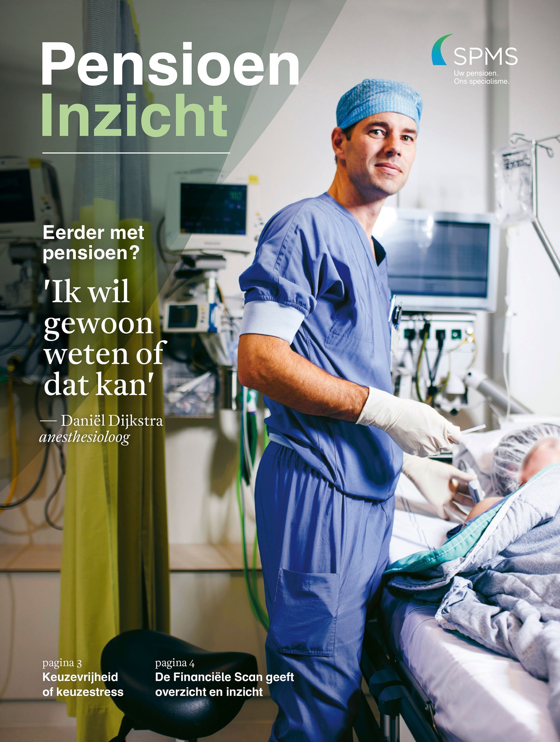 Tijdschrift Cover: Dokter in ziekenhuis, Titel  