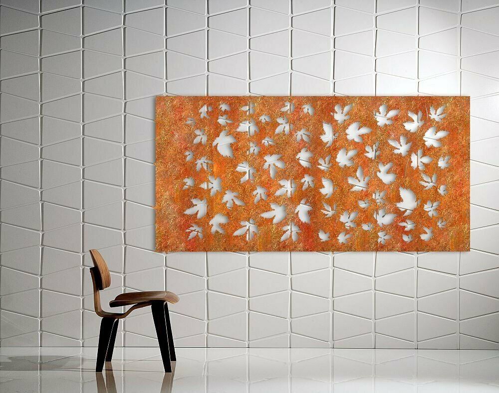 Maple Design Metal Screen in Corten Steel or Aluminium