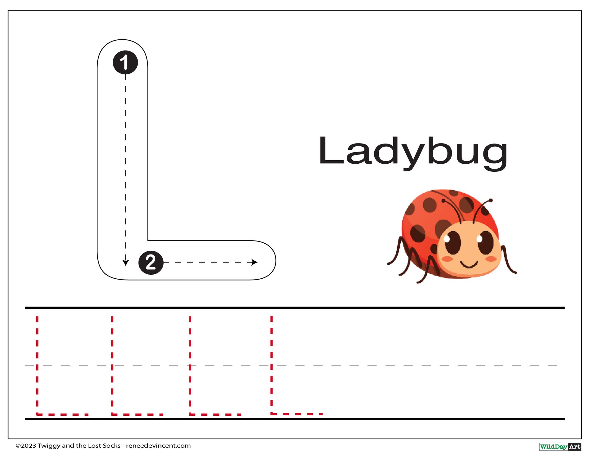 Tracing worksheet with capital letter 