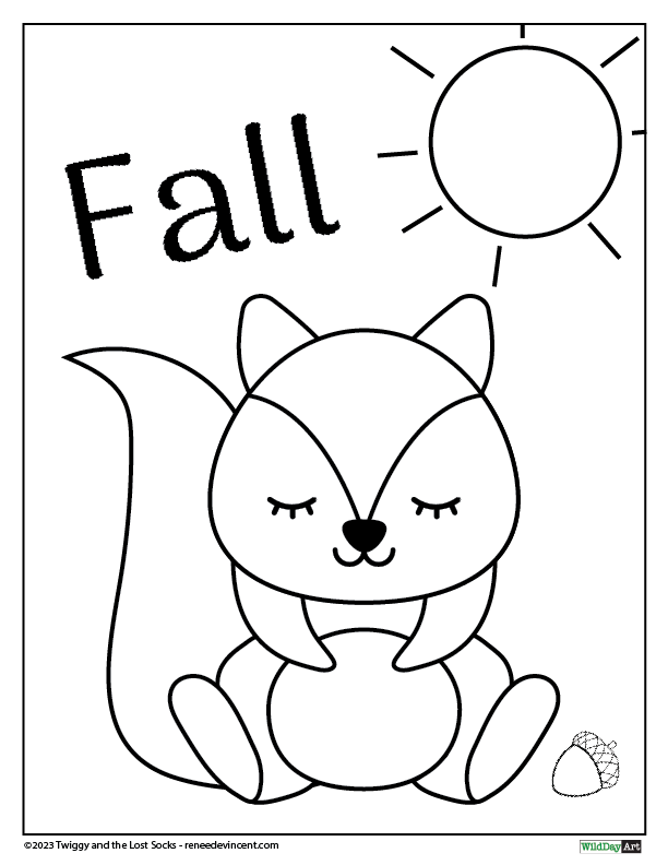 A coloring page with the word 