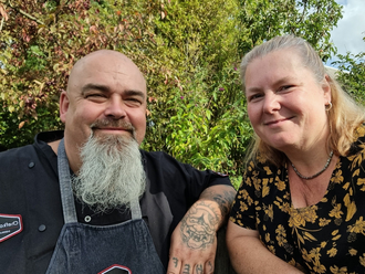 Chefkok Martin en zijn vrouw Mirjam