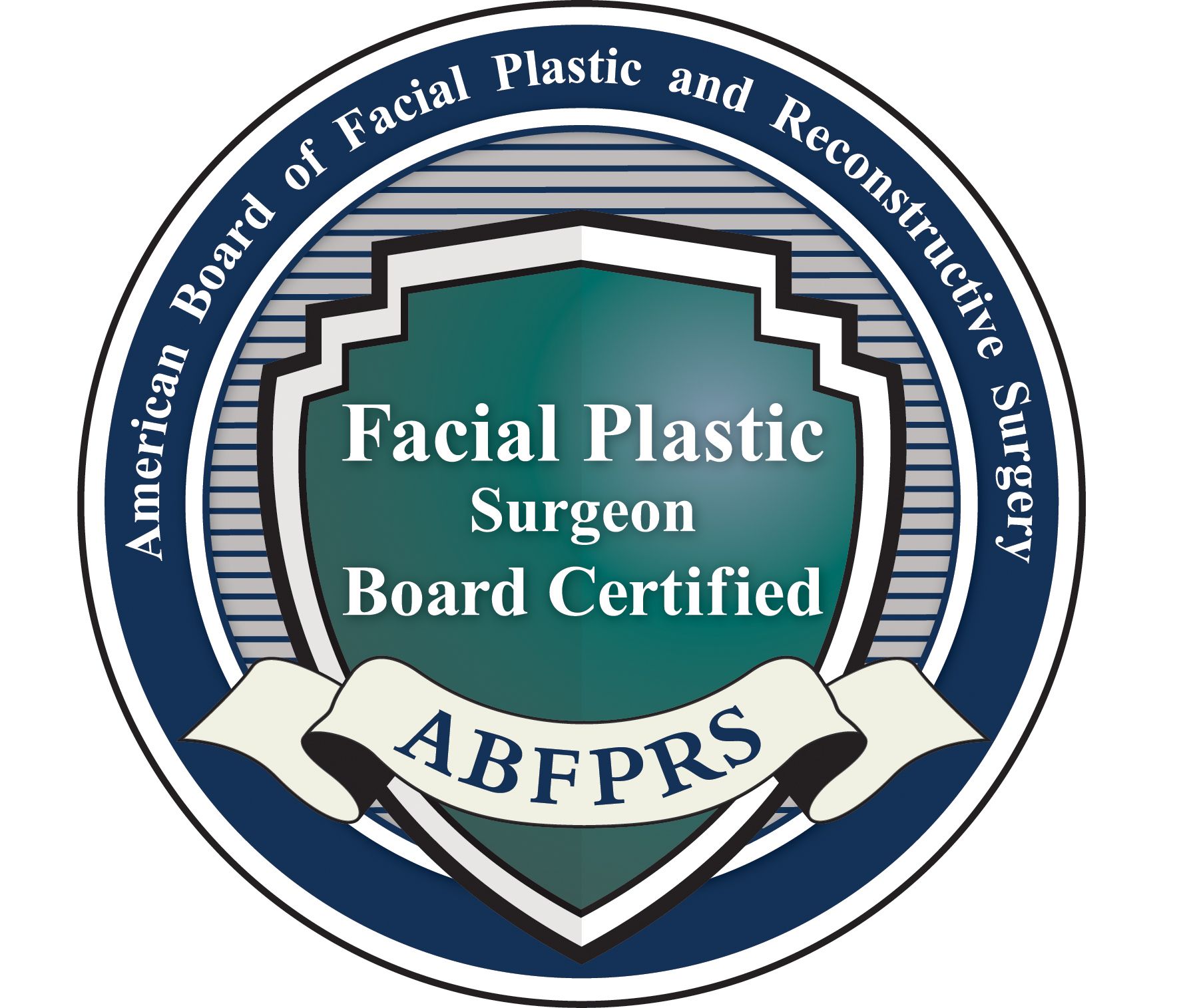 The logo for the american board of facial plastic and reconstructive surgery